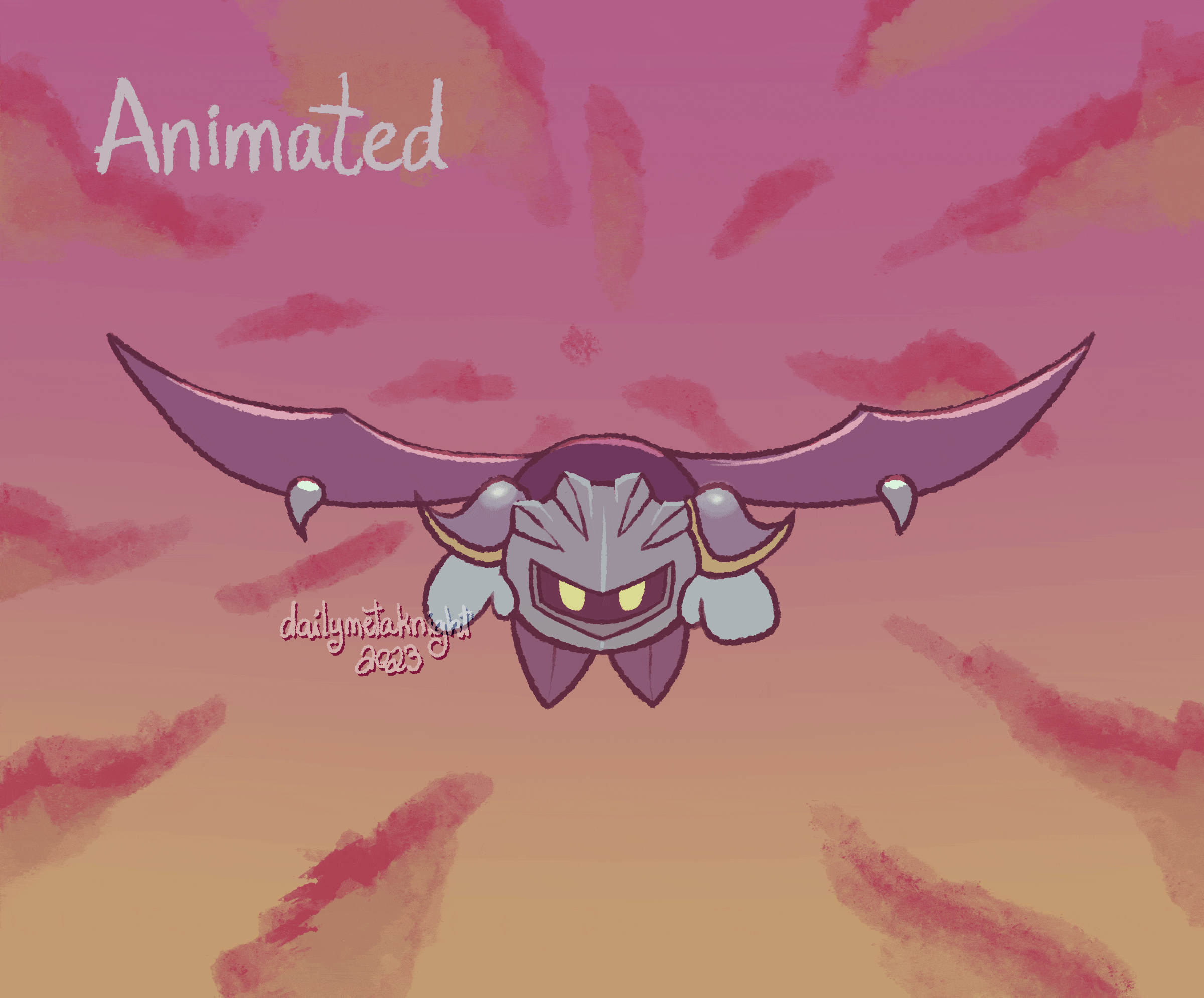 Inspired from the Kirby series. Character: Meta Knight.
