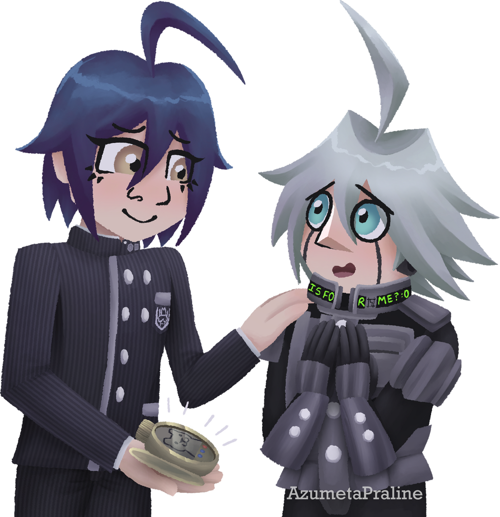 Inspired from Danganronpa V3: Killing Harmony. Characters: Shuichi Saihara, K1-B0.