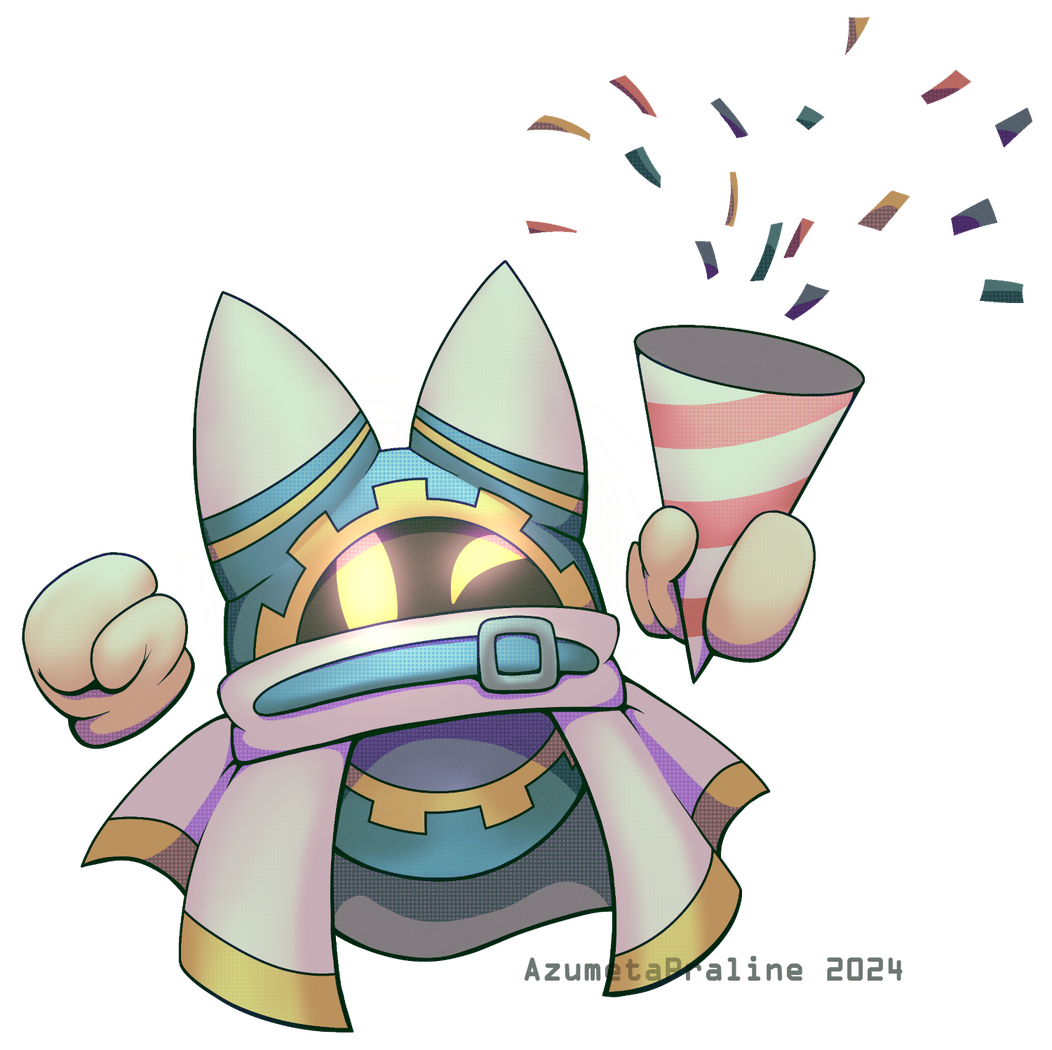 Inspired from the Kirby series. Character: Magolor.
