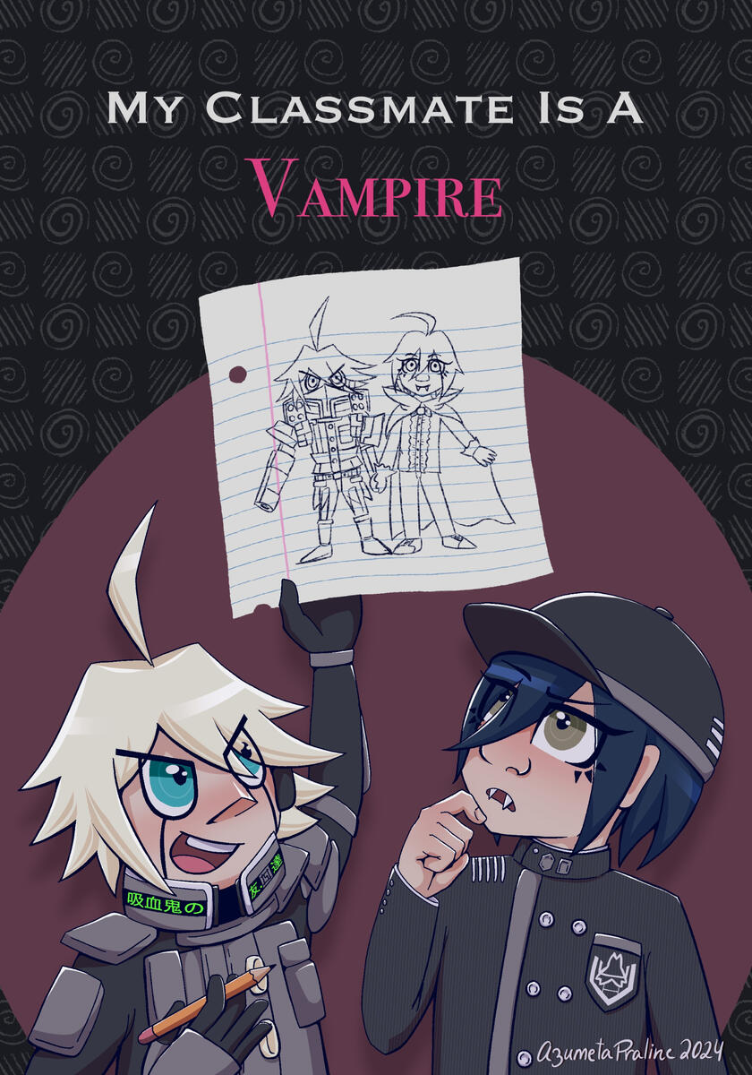 Inspired from Danganronpa V3: Killing Harmony. Characters: K1-B0, Shuichi Saihara.